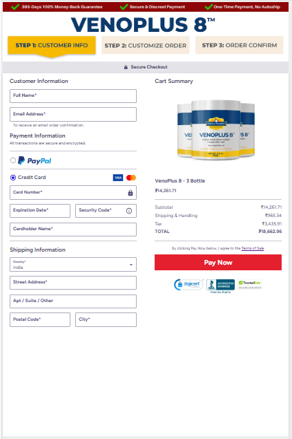 Venoplus 8 order page